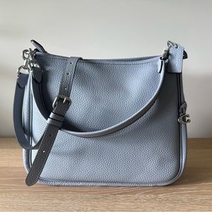 NWT COACH Cary Shoulder Bag Blue Gray